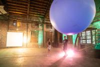 Brian Magerko's Sound Clouds installation at The Goat Farm